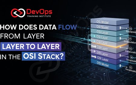 How Does Data Flow from Layer to Layer in the OSI Stack?