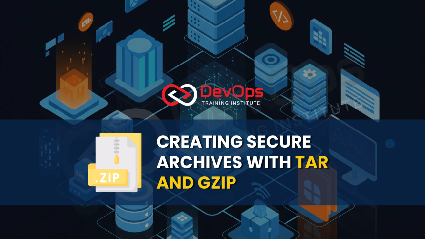 How Can You Create Secure Archives Using tar and gzip in Linux?