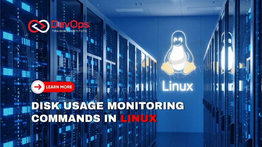 How Do You Monitor Disk Usage Using df, du, and smartctl Commands?