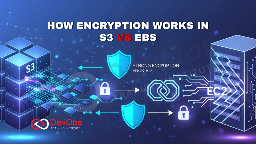How Is Encryption Handled Differently in S3 vs EBS?