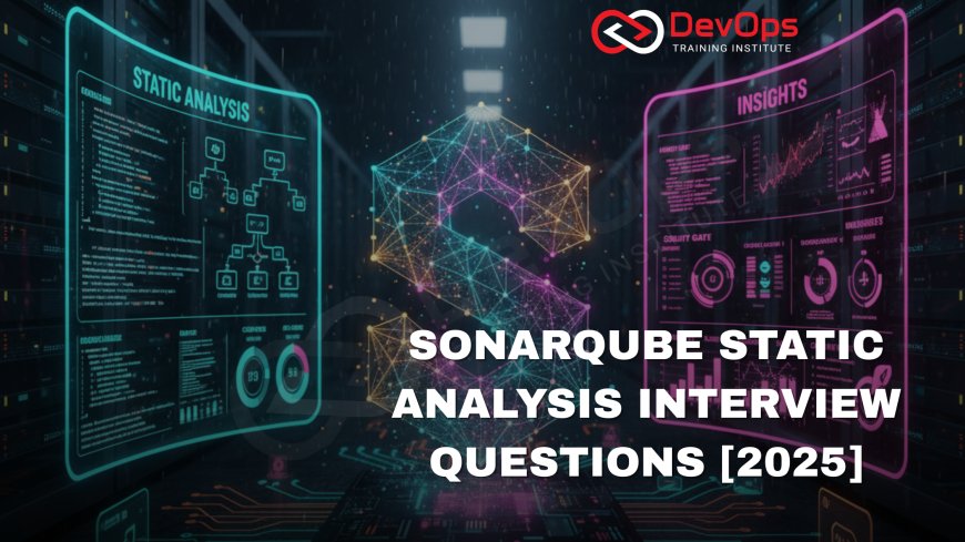 SonarQube Static Analysis Interview Questions [2025]