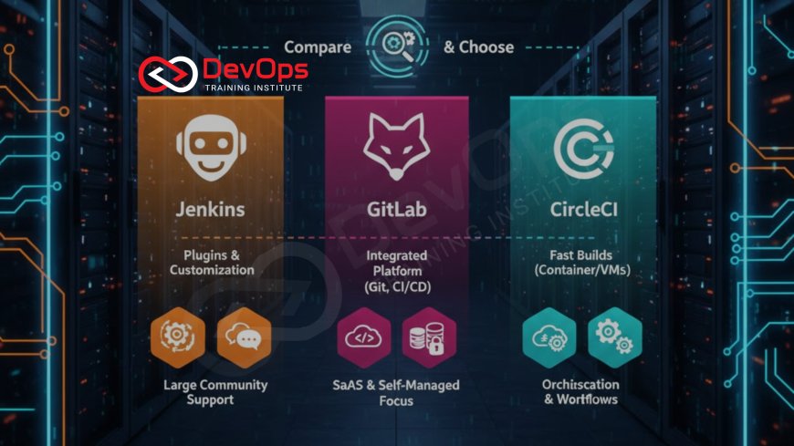 DevOps Tools Comparison: Jenkins vs GitLab CI vs CircleCI