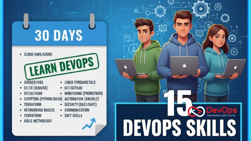 15 DevOps Skills Freshers Can Learn in 30 Days